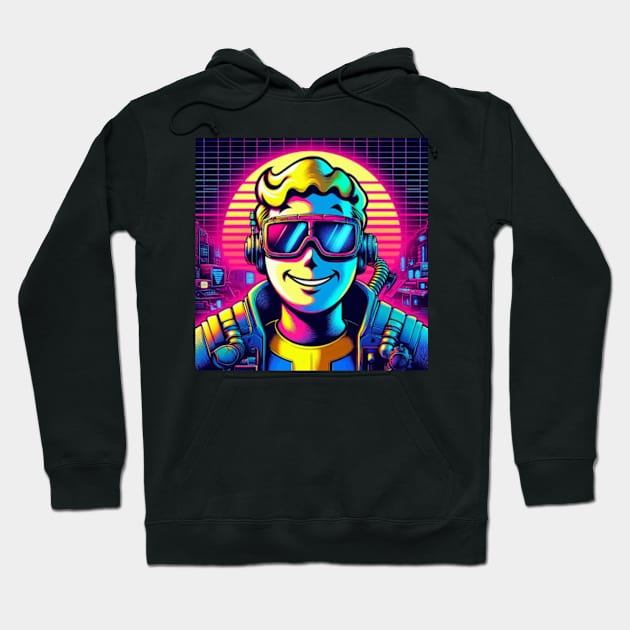 80s Vault Boy Hoodie by YourStyleB